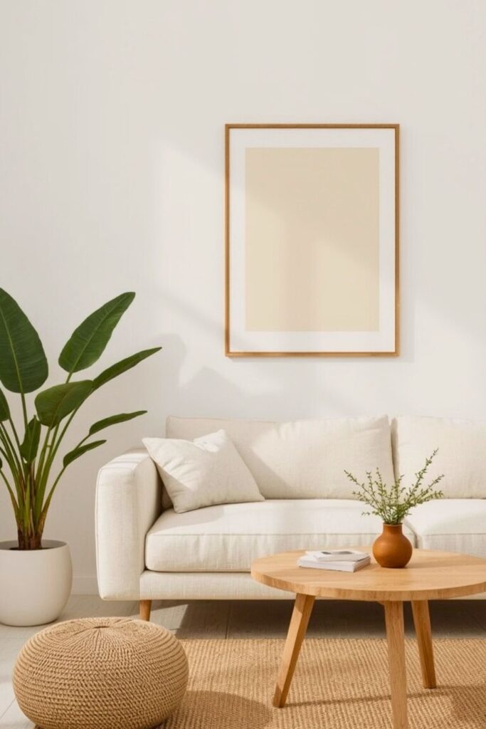 Soft beige with warm white