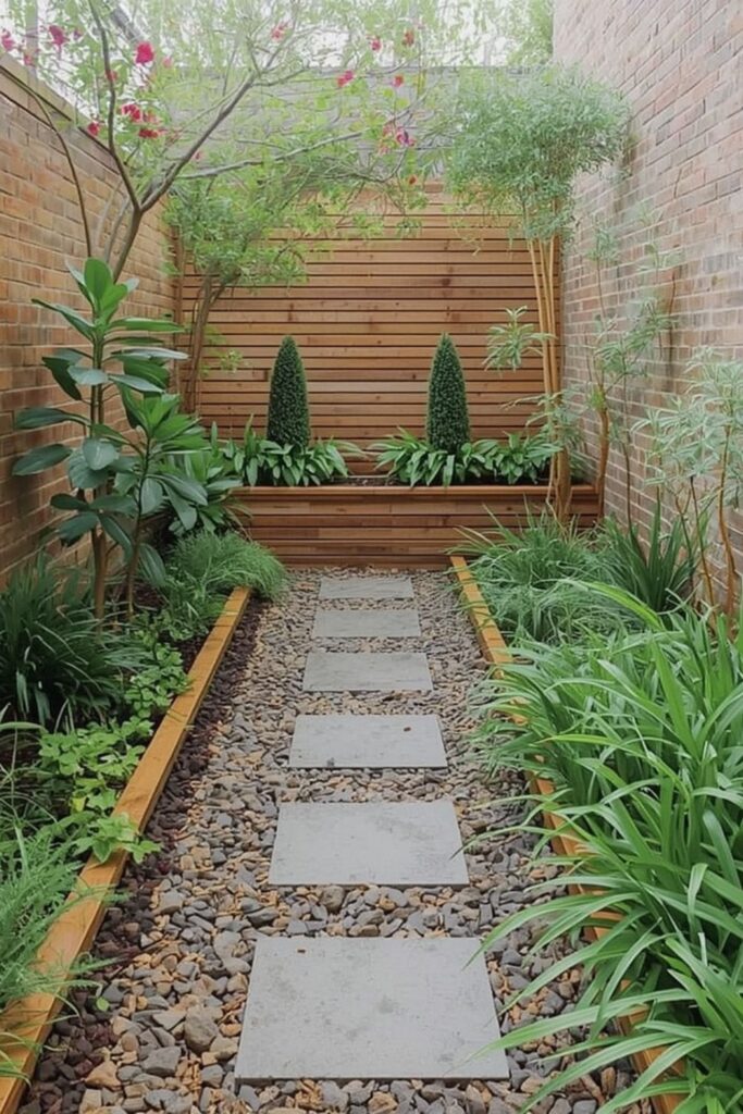 Start With A Clear Layout For Modern Small Garden Ideas For Small Spaces