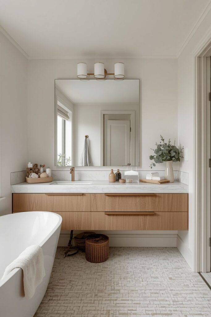 Embrace Light Tones For Modern Bathroom Design Ideas