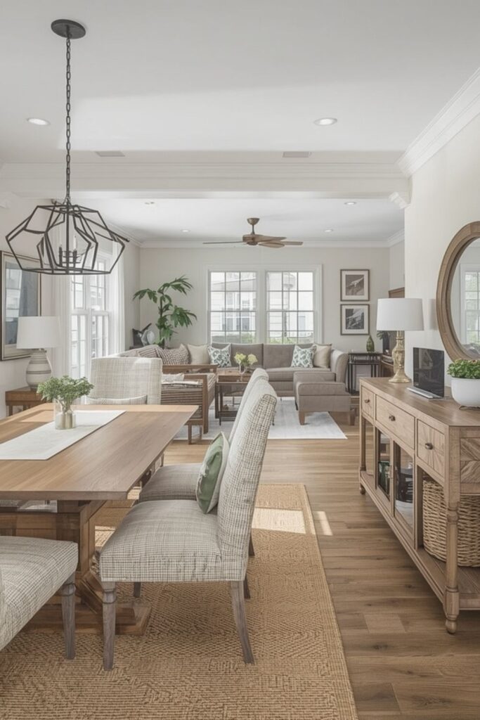 Blend The Dining And Living Spaces