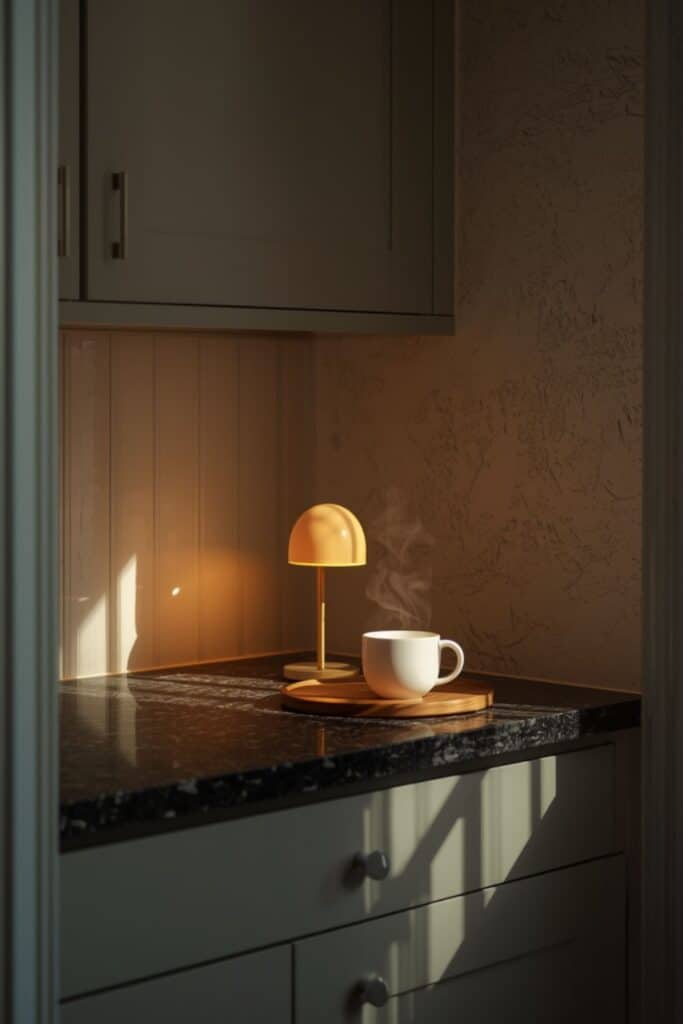 Natural wood details that guide the eye