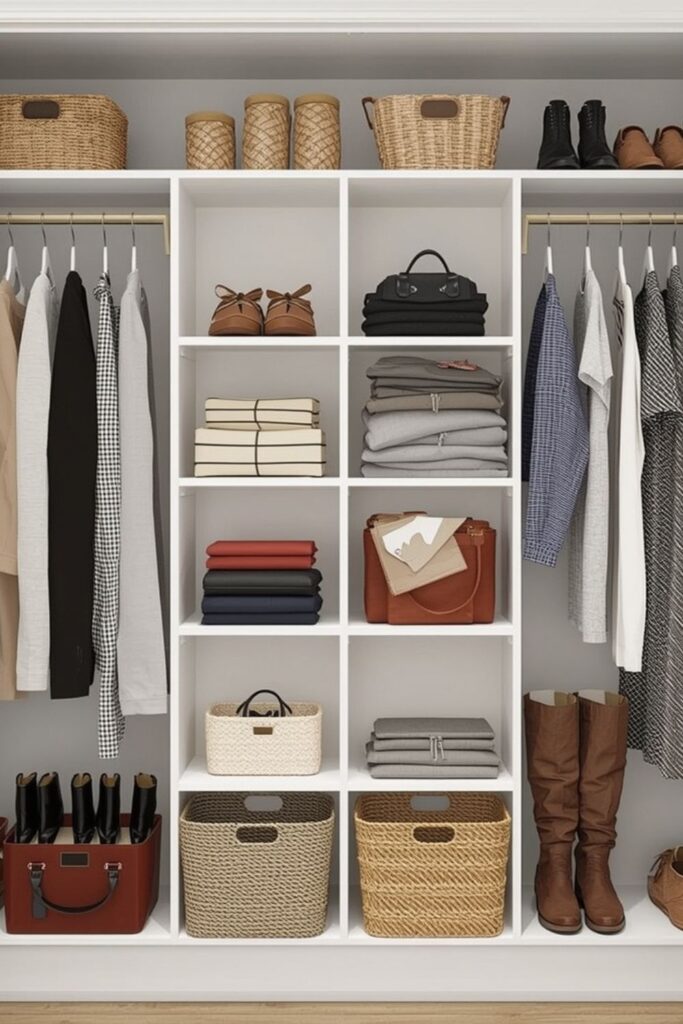 Open Shelving For Small Closet Organization Ideas Pinterest