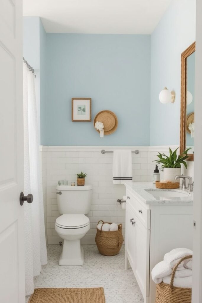 light blue vanity bathroom ideas