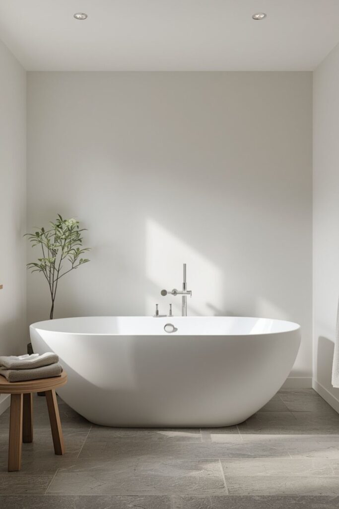 Spa Feel With Minimalist Modern Bathroom Design For Home UK Style
