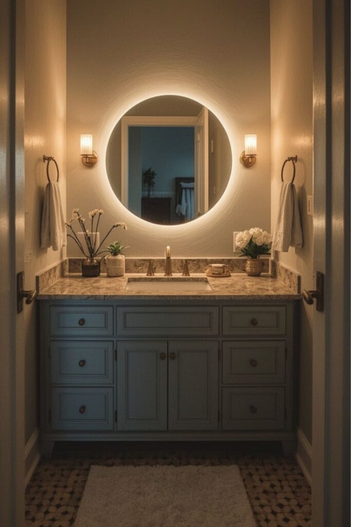 light blue vanity bathroom ideas