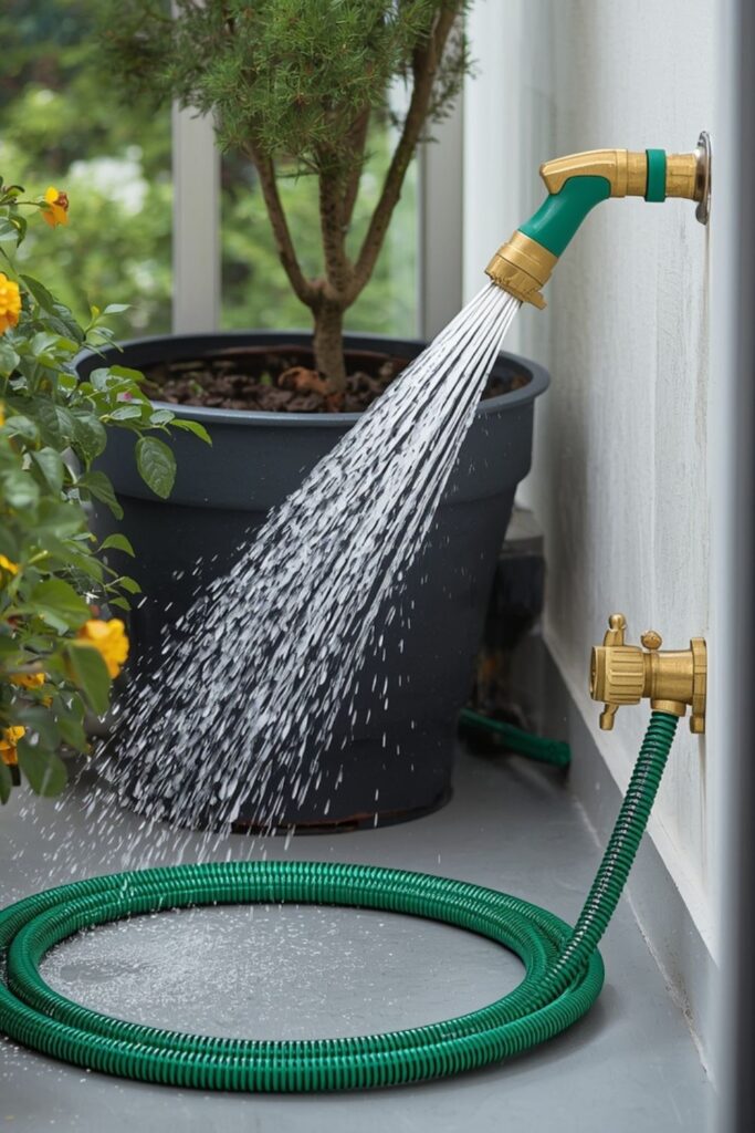 Balcony-Friendly Watering Hose