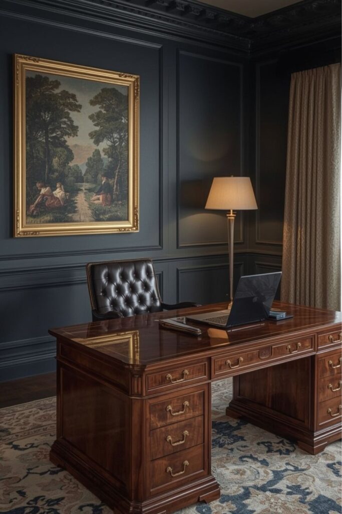 Solid Sheesham Wood Study Table with Chair