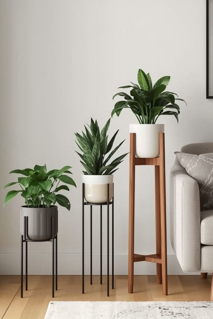 Small Modern Indoor Plant Stand Ideas For Apartments