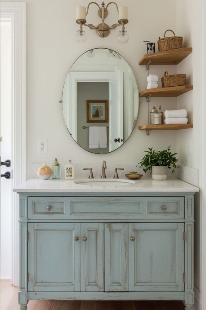 light blue vanity bathroom ideas