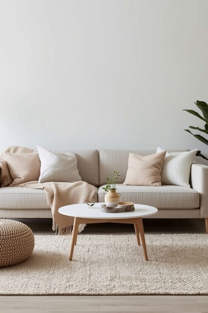 Cozy Minimalist Living Room Ideas With Texture