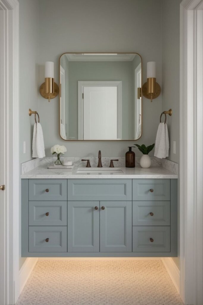 light blue vanity bathroom ideas