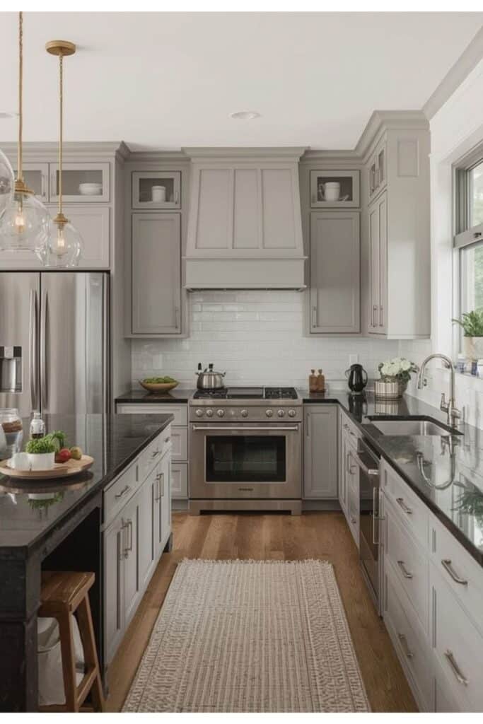 Soft metallic accents that feel easy