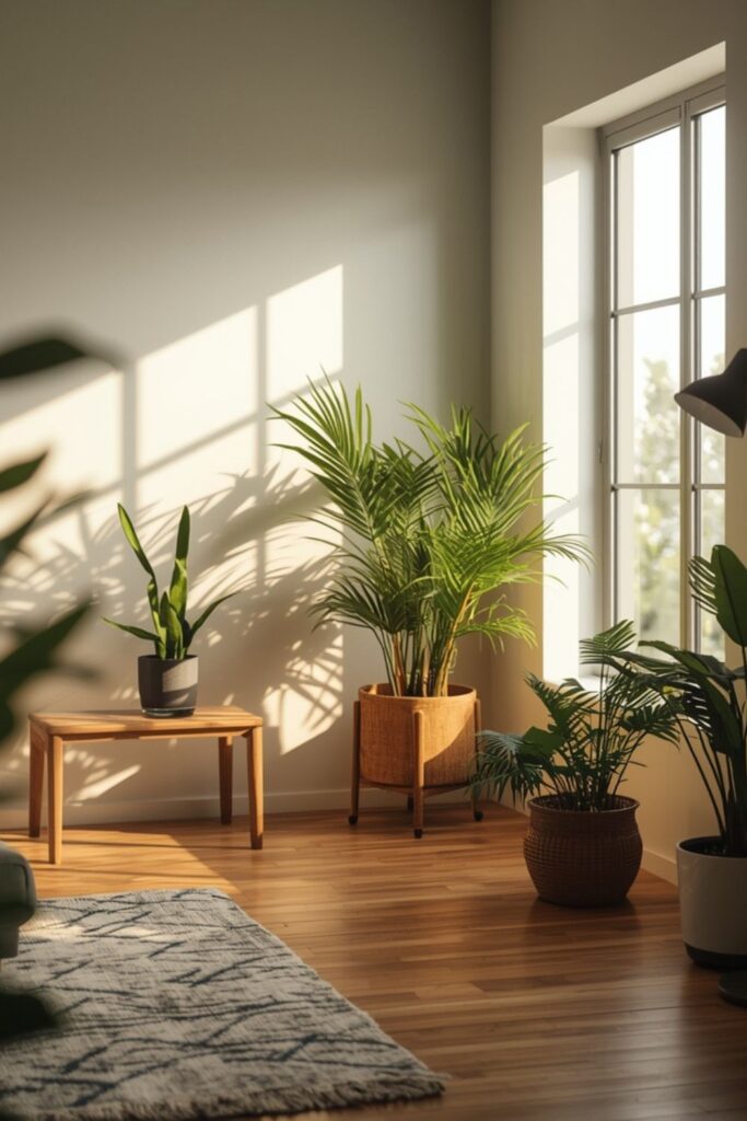 Balance Natural And Artificial For Indoor Plant