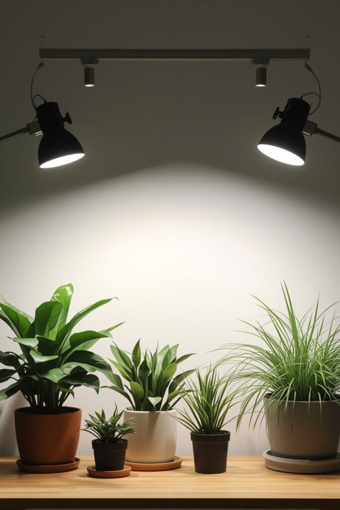 Use Adjustable Fixtures For Indoor Plant Grow Lighting Ideas