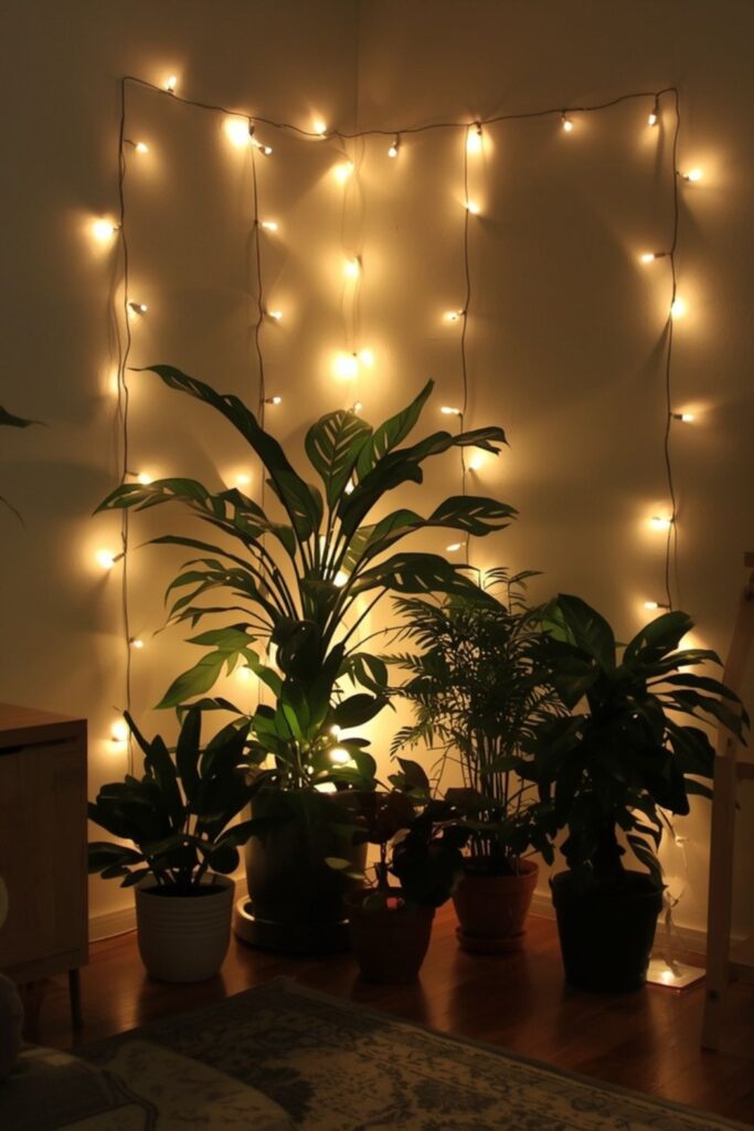  Soft Corner Glow for Indoor Plant Lighting Ideas