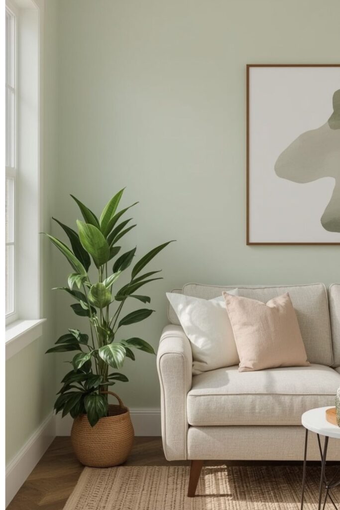 Sage with warm cream