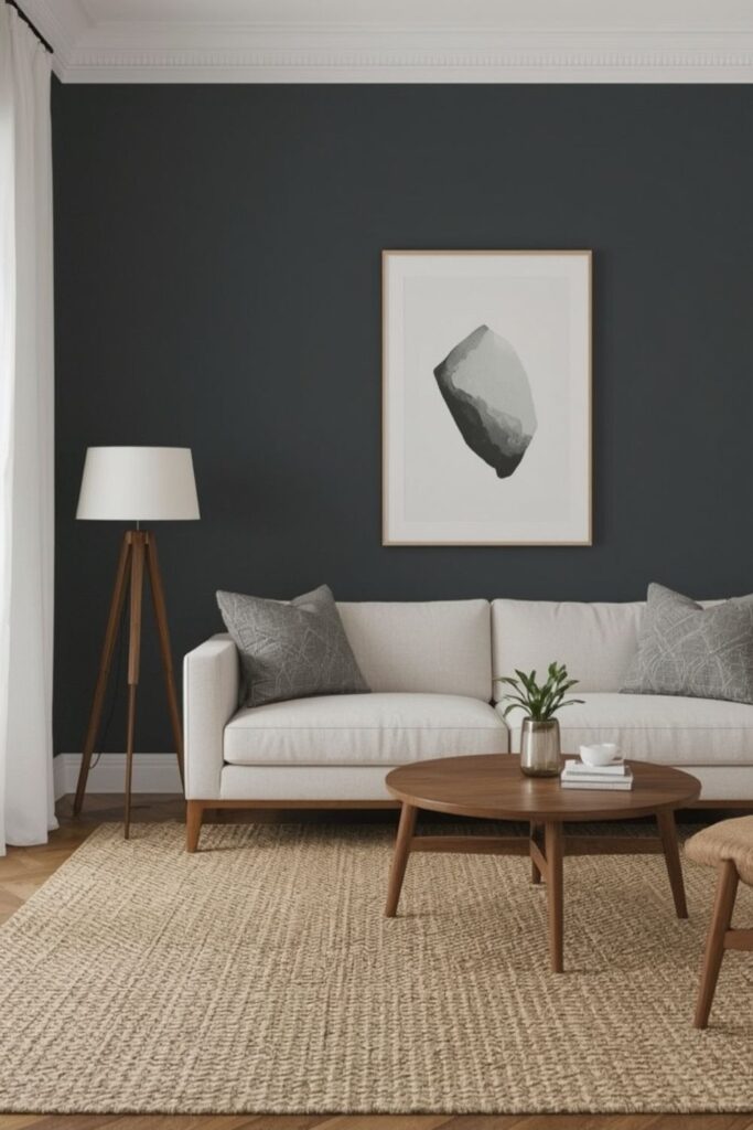 Charcoal with cloud white