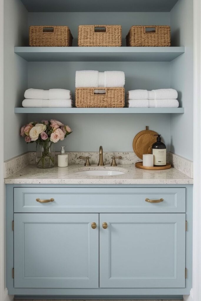 light blue vanity bathroom ideas