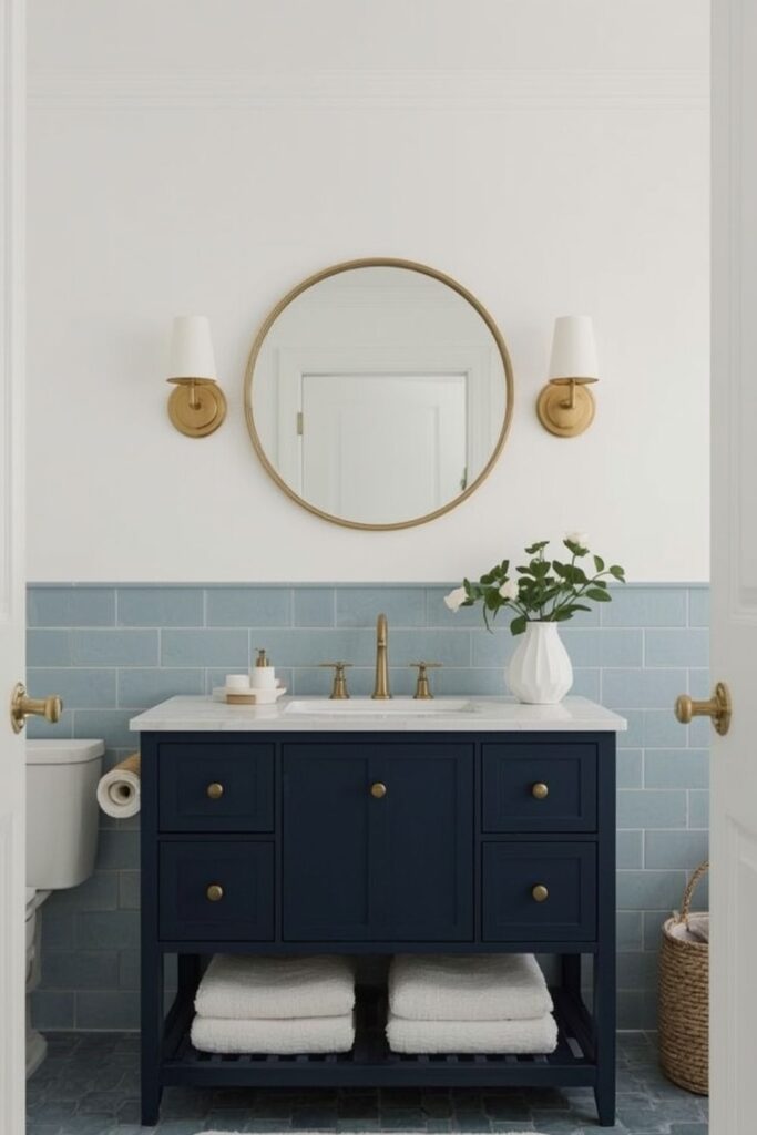 light blue vanity bathroom ideas