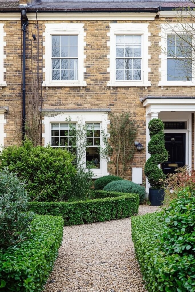 Small Garden In Front of House UK Style