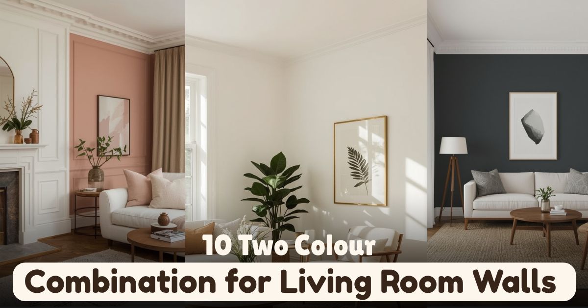 Two Colour Combination for Living Room Walls