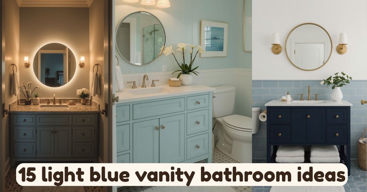 light blue vanity bathroom ideas
